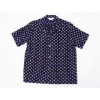 STAR OF HOLLYWOOD スターオブハリウッド オープンシャツ SH39316 POLKA DOT ポルカドット ドット柄 水玉 半袖 オープンカラーシャツ (ブラック)