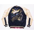 ショッピングスカジャン テーラー東洋 東洋エンタープライズ スカジャン TT15390 JAPAN MAP × EAGLE ＆ DRAGON 日本地図 鷲 龍 TAILOR TOYO ジャパン イーグル ドラゴン (ブラック)