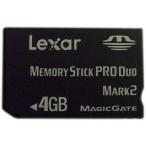 中古 LEXAR MEDIA Lexar メモリースティック PRO Duo 4GB MARK2 PlatinumII