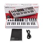 [ б/у рабочее состояние подтверждено ] AKAI Professional USB MIDI клавиатура контроллер MPK Mini Plus белый 