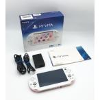 【中古 動作確認済】 PlayStation Vita Wi-Fiモデル ライトピンク/ホワイト (PCH-2000ZA19)
