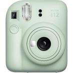 【中古 動作確認済】 富士フイルム(FUJIFILM) チェキ インスタントカメラ instax mini 12 ミントグリーン