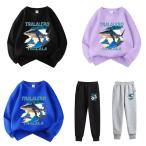 秋冬服 長袖 子供服 キッズトップス ハンバーガー ジュニア スクール 保育園 幼稚園 小学生 通園 通学 スウェット ボーイズ  薄め仕様 厚め仕様