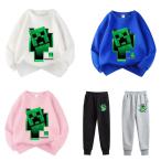 10 цвет мой n craft ребенок одежда длинный рукав Parker Minecraft весна осень-зима item tops мужчина девочка круг . воротник симпатичный Kids товары ребенок одежда день рождения товары подарок 