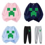 10 цвет мой n craft ребенок одежда длинный рукав Parker Minecraft весна осень-зима item tops мужчина девочка круг . воротник симпатичный Kids товары ребенок одежда день рождения товары подарок 