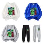 10 цвет мой n craft ребенок одежда длинный рукав Parker Minecraft весна осень-зима item tops мужчина девочка круг . воротник симпатичный Kids товары ребенок одежда день рождения товары подарок 