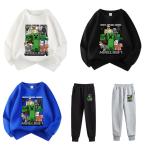 10 цвет мой n craft ребенок одежда длинный рукав Parker Minecraft весна осень item tops мужчина девочка круг . воротник симпатичный Kids товары ребенок одежда день рождения товары подарок 