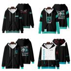 9 цвет Hatsune Miku способ ребенок . человек одежда длинный рукав Parker весна осень тонкий item tops мужчина девочка симпатичный Kids товары ребенок одежда день рождения товары подарок 