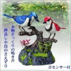 鳥 置物 おもちゃ 音センサー 鳴く鳥 音が出る玩具 小鳥 装飾 玩具 インテリア 鳥のさえずり ツインバード 人工鳥