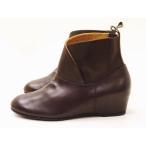 MUKAVA ムカヴァ レディース ショートブーツ MU-979(DARK BROWN) Ladies'サイドゴアブーツ 靴