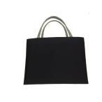 【送料無料】和想庵　「衿秀」 組紐バッグ 黒　絹 和装　バッグ　A4サイズ 特殊防汚シルクガード加工　ブラック