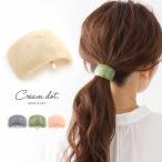 ポニーフック ヘアフック ヘアカフス ヘアゴム 大人っぽい スクエア 四角 マーブル 大人カジュアル シンプル 可愛い ゆうパケットOK