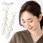 Yahoo! Yahoo!ショッピング(ヤフー ショッピング)【全品送料無料⇒11月30日23：59迄】ピアス フックピアス 金属アレルギー ニッケルフリー 揺れる ブランド クリアー 春夏 4連 大人カジュアル outlet