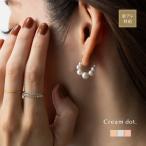 ショッピングパール ピアス 金属アレルギー ニッケルフリー 18kコーティング パール フープ お呼ばれ パーティー ゆうパケット送料無料