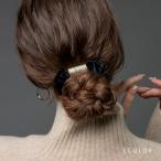 シュシュ ヘアゴム ベロア メタル 凹凸加工 ベルベット 小さめ ヘアアクセサリー 髪留め まとめ髪 光沢感 ゆうパケット送料無料