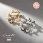 ブローチ フォーマル 卒業式 卒園式 おしゃれ コサージュ 華やか ピン 上品 エレガント パール リーフ サークル