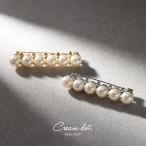 ブローチ フォーマル 卒業式 卒園式 おしゃれ コサージュ 華やか ピン ライン バー 横長 普段使い パール