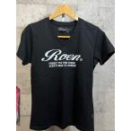 美品 Roen Vネック ロゴ Tシャツ 黒 S メンズ ロエン ブラック