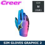  Alpine Stars Sim рейсинг для перчатка SIM GLOVES GRAPHIC 2 размер M 3550926-3165