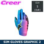  Alpine Stars Sim рейсинг для перчатка SIM GLOVES GRAPHIC 2 размер S 3550926-3165