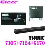 ショッピングカントリー THULE スーリー ボルボ VOLVO V60 V60クロスカントリー(ルーフレールなし車)用 ルーフキャリア取付3点セット