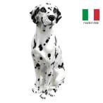 ショッピングダルメシアン イタリア製 陶器 置物 犬 ダルメシアン  置き物