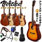Vertice アコースティックギター 11点 初心者セット 41インチドレッドノートタイプ カッタウェイ VTG-41 入門用〜上級者まで対応 想像を超えるギター バーティス