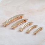 ヘアバレッタ 金具 ピンクゴールド ヘア ヘアクリップ 女の子 髪型 ヘアアレンジ アクセサリー ハンドメイド クラフト デコレーション レジン