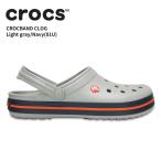 ショッピングcrocband クロックス crocs クロックバンド crocband ライトグレー/ネイビー 01U メンズ レディース サンダル シューズ[C/B]