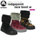 クロックス crocs ロッジポイント レース ブーツ ウィメン lodgepoint lace boot w）[C/B][S]