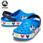 ショッピングクロックス キッズ クロックス crocs ファン ラブ ディズニー ミッキー バンド クロッグ キッズ fun lab Disney Mickey band clog k サンダル シューズ 子供 キャラクター[C/A][S]
