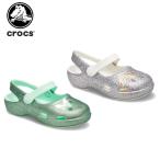 クロックス crocs クラシック グリッター チャーム メリージェーン キッズ classic glitter charm mery jane k キッズ サンダル 子供