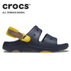 クロックス メンズ レディース サンダル CROCS オール テレイン サンダル ディープネイビー(4LH) 男性 女性 シューズ 207711-4lh