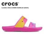 [B]クロックス メンズ レディース サンダル CROCS クラシック オンブレ マーブル サンダル Classic Crocs Ombre Marbled Sandal ジュース/マルチ 208257-6UC
