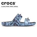 [B]クロックス メンズ レディース サンダル CROCS クラシック レベル レベル サンダル Classic Rebel Rebel Sandal マルチ/ブラック 208338-988