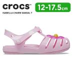 ショッピングキッズ サンダル [B]クロックス キッズ サンダル CROCS イザベラ チャーム サンダル トドラー Isabella Charm Sandal T フラミンゴ 208445-6s0