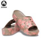 クロックス crocs クラシック プラットフォーム レトロ リゾート スライド classic platform retro resort slide レディース 女性 厚底 サンダル[C/B][S]