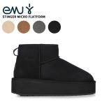 ショッピングemu エミュー レディース 厚底 ショートブーツ EMU スティンガー マイクロ フラットフォーム Stinger Micro Flatform 秋 冬