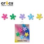 クロックス CROCS ジビッツ jibbitz シューズアクセサリー フラワー パワー 5個パック Flower Power 5 Pack 小物 サンダル チャーム デコ