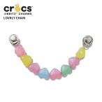 ショッピングジビッツ クロックス CROCS ジビッツ jibbitz シューズアクセサリー ラブリー チェーン 小物 サンダル チャーム デコ ハート かわいい おしゃれ ネコポス可 10011501