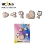 クロックス CROCS ジビッツ jibbitz シューズアクセサリー パーリーゲート 5個 パック サンダル チャーム デコ パール ジュエリー 真珠