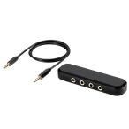  Elecom разъём джек мульти- слуховай аппарат сплиттер 3 разделение φ3.5mm 4 высшее Mini Jack ×4 voice chat телефонный разговор ELECOM