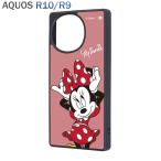 ショッピングミニー AQUOS R10 R9 ケース ディズニー ミニーマウス 衝撃吸収 ハイブリッド 保護 カバー キャラクター AQUOS R10 R9 アクオス