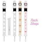 ミッフィー ネックストラップ スマホ ロングストラップ キャラクター グッズ ストラップ スマホ 携帯 携帯ストラップ ボリス フェイス 総柄