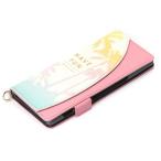 Xperia 1 ケース ピンク 手帳型 フリップ カバー ミラー カードポケット シンプル オシャレ おしゃれ 可愛い かわいい PGA