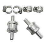 UMikke ワンウェイバルブ バイク チェックバルブ 逆流防止 バンド付 8mm 2個セット
