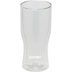 PYREX パイレックス ビアグラス ビール グラス タンブラー 420ml ダブルウォール 耐熱ガラス 真空 断熱 保冷 CP-8543