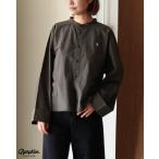 ジムフレックス Gymphlex シャツ ヴィンテージライク バンドカラー ショートシャツ ロングスリーブ レディース トップス 長袖 GY-B0403 OTR cpn1015