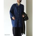 ショッピングデニム ミズイロインド mizuiro ind デニム ワイドシャツ denim wide shirt  羽織 岡山産デニム SH 3-230101