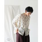 ショッピングドゥ SALE！ヌーヴェル ドゥ パラディ NOUVELLES DU PARADIS ブラウス カットジャガード スタンドカラーブラウス PB25318